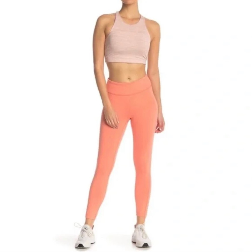 Outdoor Voices Women’s Peach Orange 7/8 Freeform Flow Flex Athletic Leggings